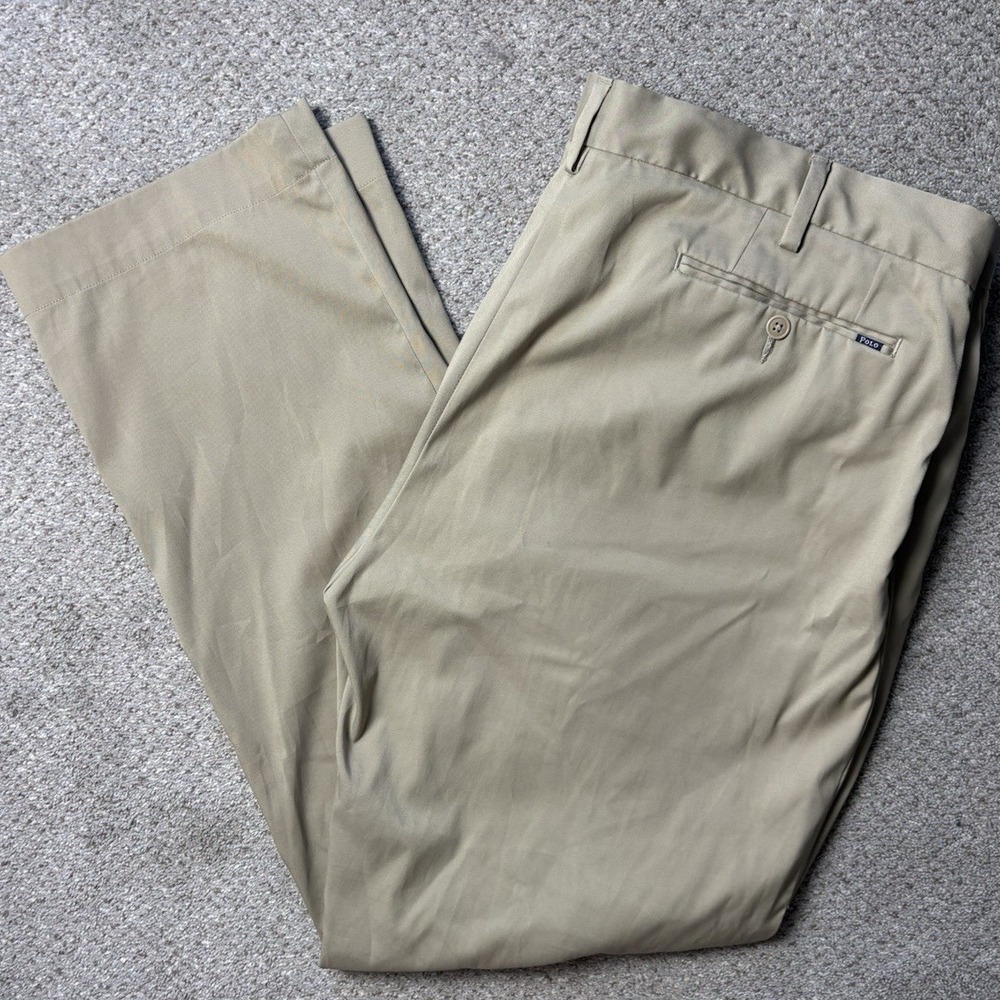 Polo Ralph Lauren Performance Pants Mens 40x32 Khaki Stretch‎ Classic Fit Chino